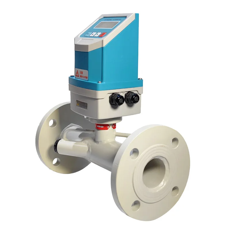 Medidor de fluxo ultrassônico barato de 2" Medidor de fluxo hidráulico digital ultrassônico