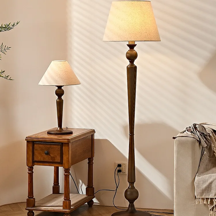 

Торшер, французское ретро, ваби-саби, гостиная, новый американский китайский, массив дерева