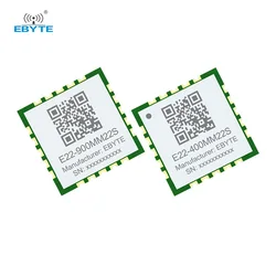 Módulo SX1262/1268 LoRa 868/915/433MHz EBYTE E22-400MM22S/ E22-900MM22S tamaño ultrapequeño IPEX/agujero de sello 21,5dBm 7KM módulo SMD