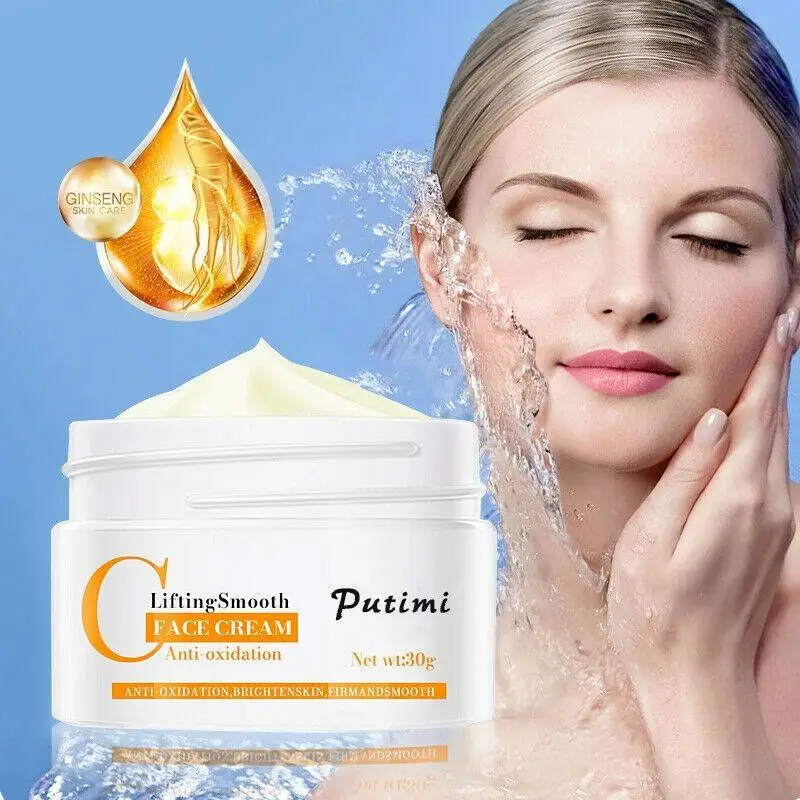 Crema facial antiarrugas, hidratante, iluminadora, antioxidante, nutritiva