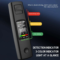 Portable Alcohol Tester Professional High Sensitivity Breathalyzer Alcohol Test Type-C Charging Digital Breath Alcohol Tester