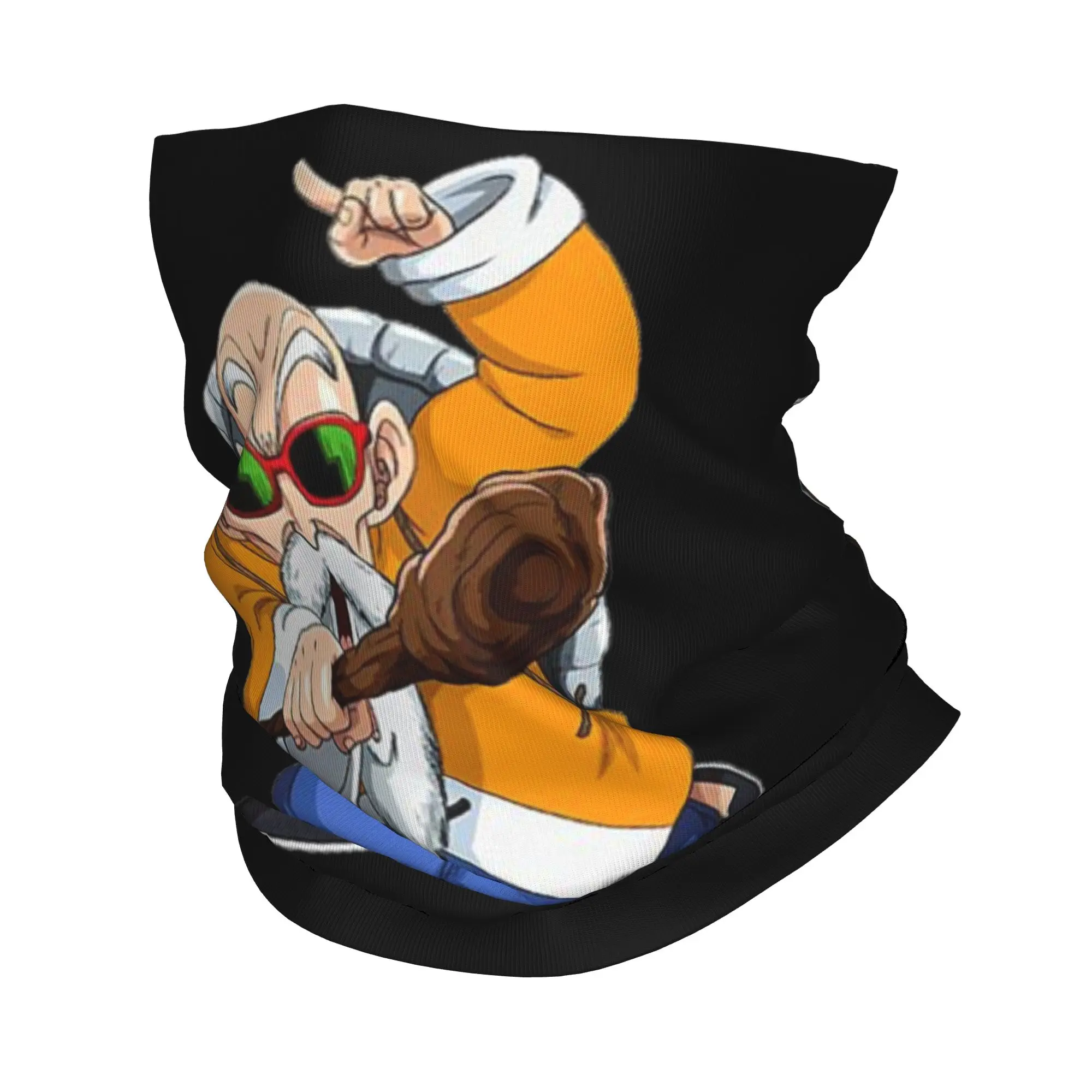 

D-Dragon-Ball-L Roshi DBZ DragonBall Wrap Scarf Merch Neck Gaiter Bandana Scarf Warm Hiking Face Mask for Men Women All Season