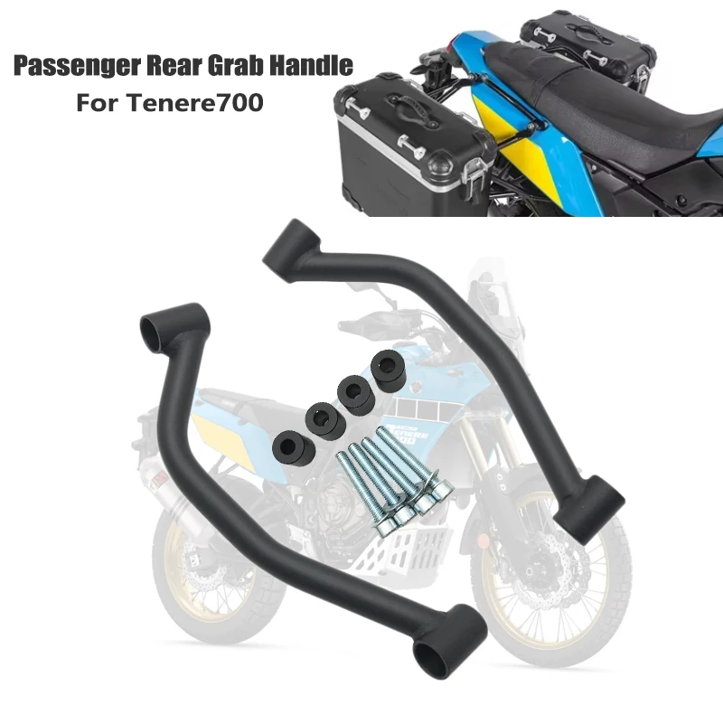 For YAMAHA TENERE 700 Passenger Rear Grab Handle Seat Hand Handle Grab Bar Rail Tenere700 XT700Z XT 700 Z 2019-2023 Motorcycle