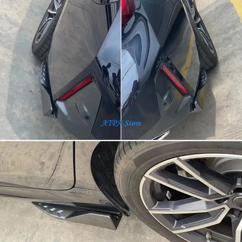 

U13C Pair Car Rear Bumper Protector Side Guard Corner Cover for Vehicle Modification