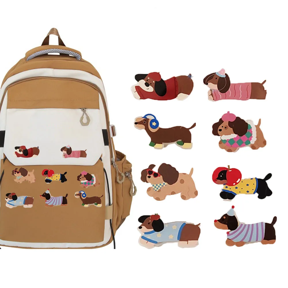 

8pc Funny Cute Dog Acrylic Brooch Badge Small Breastpin Wholesale Korean Accessories Fashion Shirt Bag Lapel Skirts Badge Pin