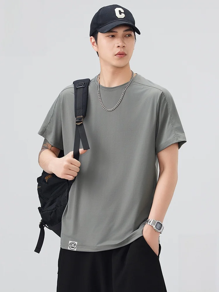 

Мужская летняя повседневная футболка Paul Frank из ледяного шелка: быстросохнущая, легкая, прочная, удобная, дышащая