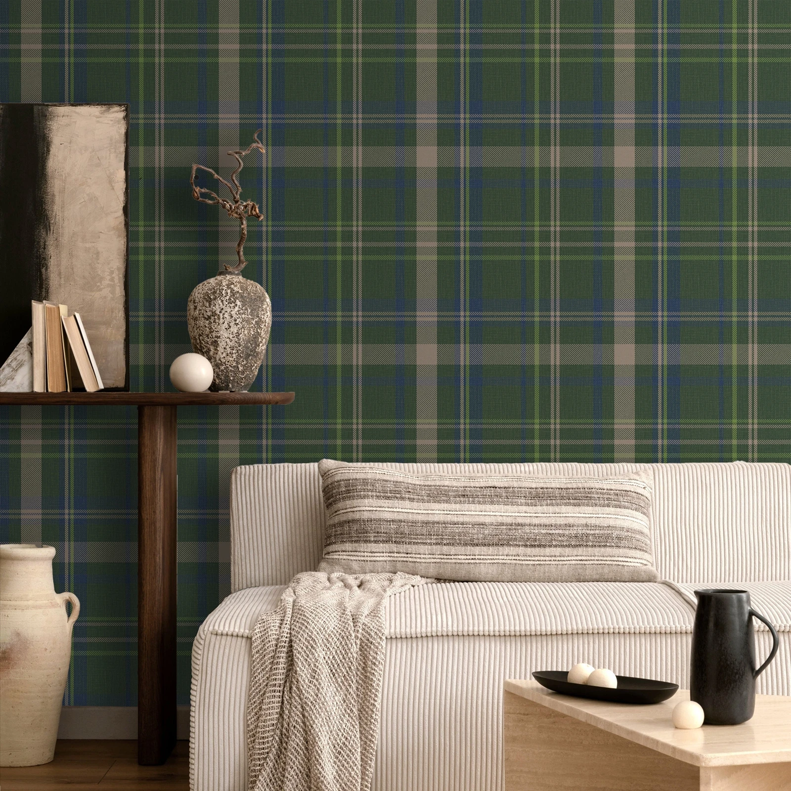 ورق حائط كلاسيكي من الترتان، ورق حائط منقوش أخضر عتيق لغرفة المعيشة، ورق حائط لاصق تقليدي، ورق جداري