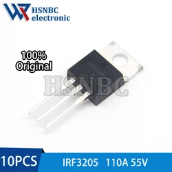 10PCS IRF3205 IRF3205PBF TO-220 110A 55V N-Channel Power MOSFET Transistor 100% New Original