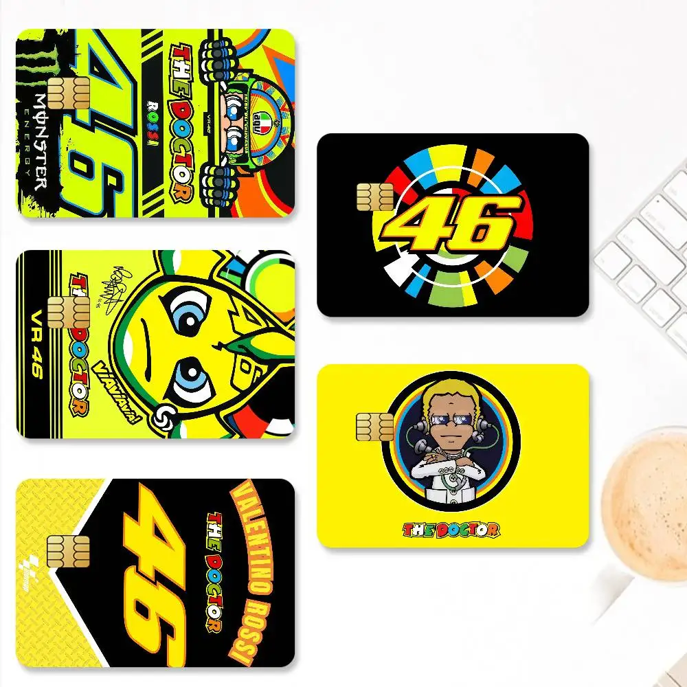 R-Rossi Cool 46 Credit Card Stickers Skin for Bank Debit Decorative Protection 4PCS Anti-scratch Waterproof