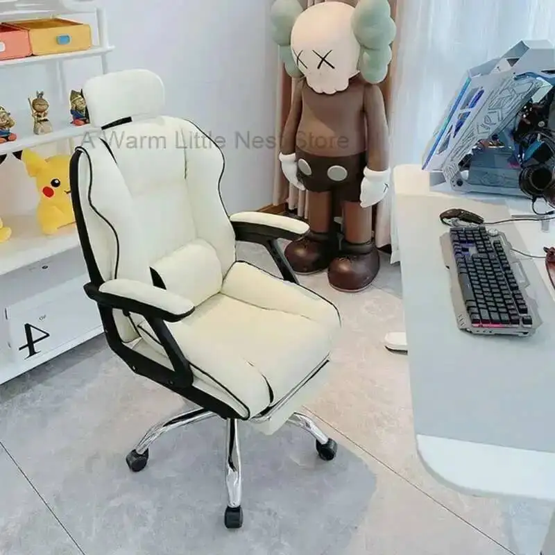 

Chair Home Computer Chair Comfortable Sedentary Esports Gaming Sofa Seat Live Lifting Chair Back Office Space Saving Furniture