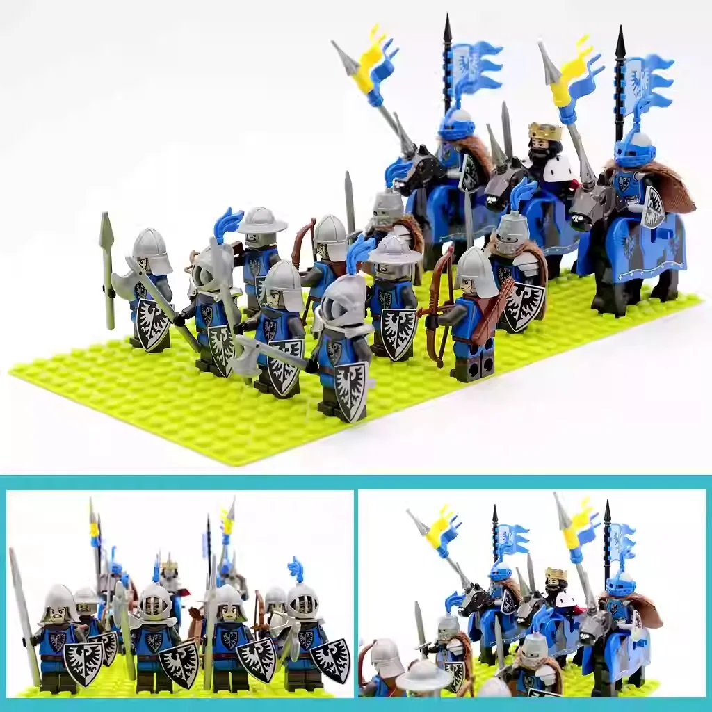 10305 Medieval Soldiers King Lion Knight Castle Building Blocks Mini Action Figure Toys