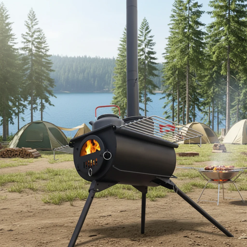 Special Offer Steel Portable Outdoor Camping Cooking Wood Stove for Travel Hiking Boat Use with Firewood and Tent Stove
