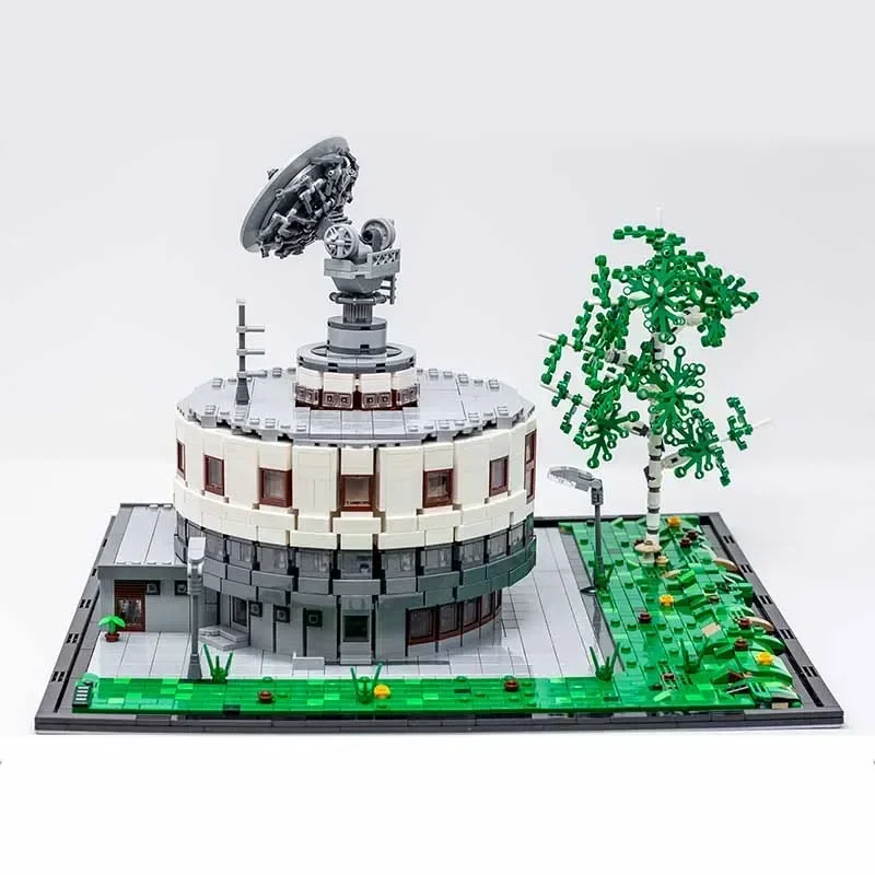 Espaço base modelo moc tijolos de construção satélite estação terra tecnologia blocos modulares presentes brinquedos natal diy conjuntos montagem