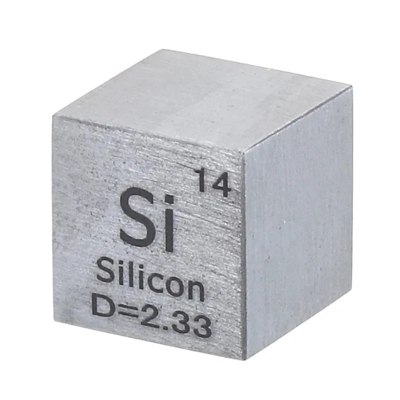 10mm Silicon Si Density Cube High Density Element Specimen Un-ique Periodic Table Display Cube