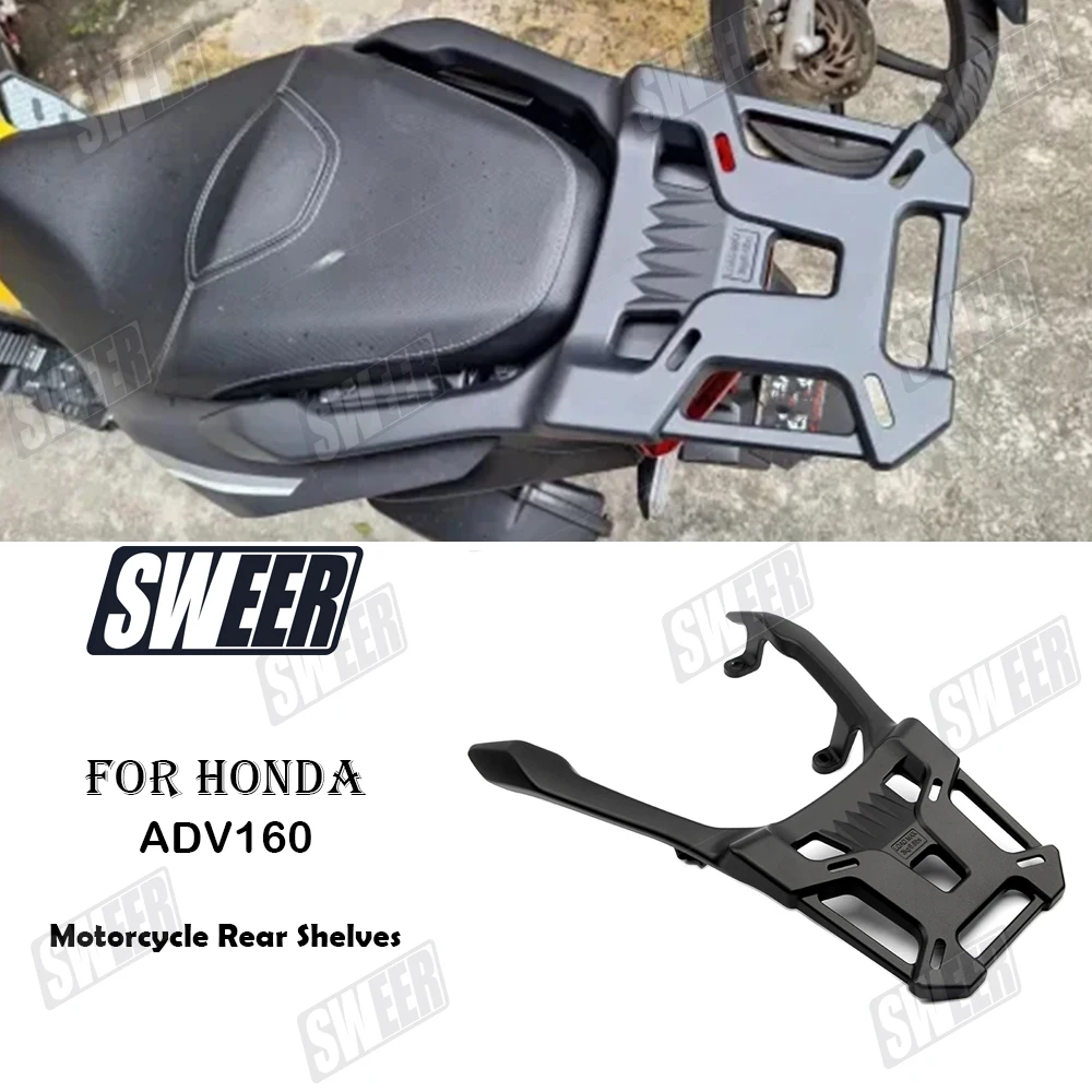 Motorcycle Rear Luggage Rack Compatible With Honda ADV160 2022-2026 Bracket Carrier Case Tail Box Support Shelf Holder