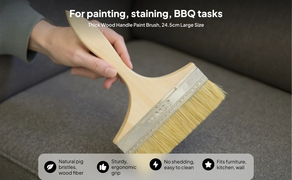 4x-8inch-wooden-handle-professional-paint-tool-paint-brush-flat