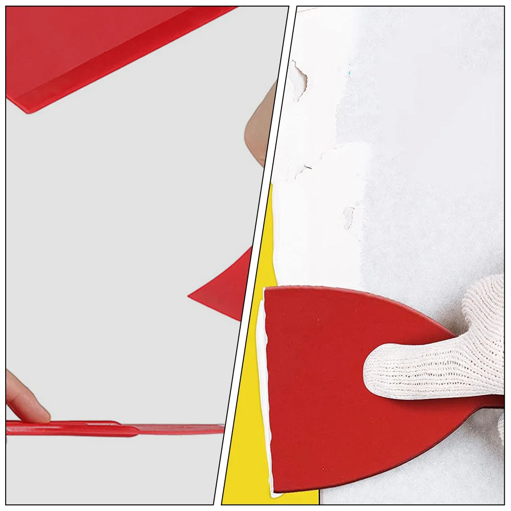 

2Sets Paint Scraper Tool Plastic Cleaning Scraper Kitchen Gadget Efficient Stain Remover Corner Dust Cleaner Ergonomic Handle
