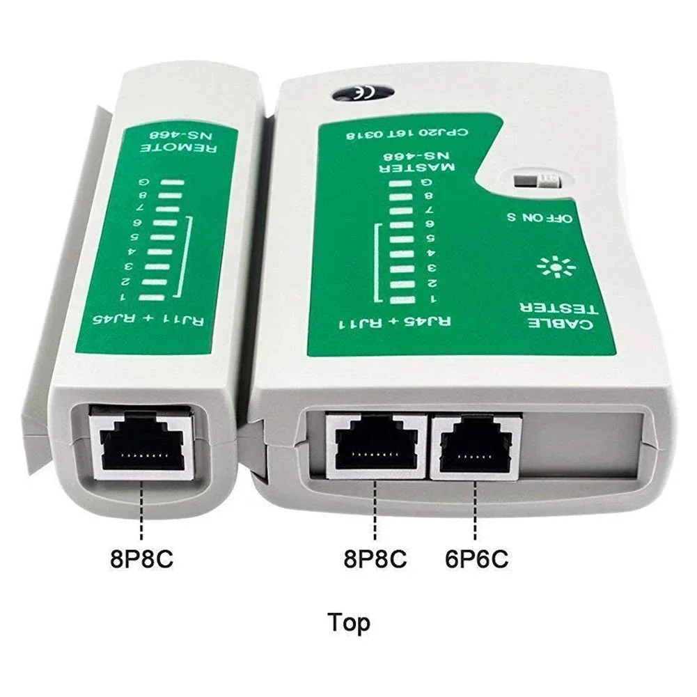 Network Ethernet LAN Kit Tester per cavi 4 in 1 + crimpatrice a crimpare + spelafili + 100x Rj45 Cat5 Cat5e connettore spina Netw