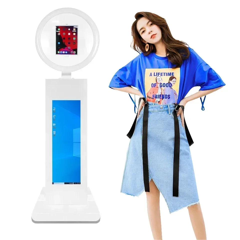 

High Quality Smart Selfie Stick Stand Room Enclosed Selfie Photo Booth Complete for Rental Business