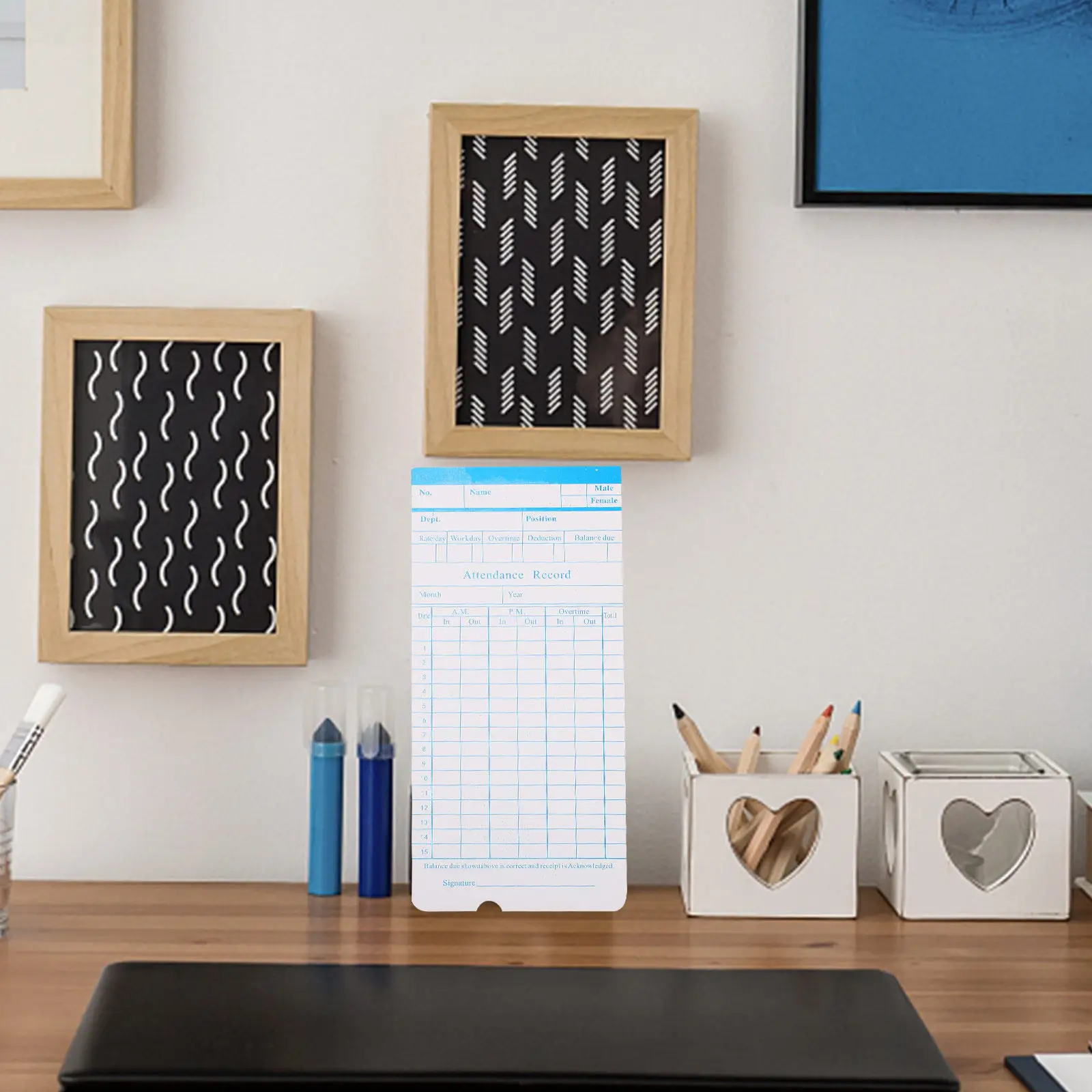 100-tarjetas-de-asistencia-de-doble-cara-papel-ligero-y-portatil-para-oficina-suministros-para-empleados-eficiente-para-uso-mensual