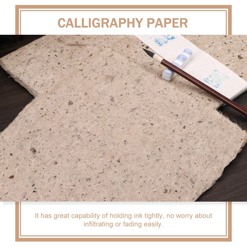 50 Sheets Handcrafted Paper Multi-Function Calligraphy Painting Rice Paper for Art Drawing Writing Practicing DIY