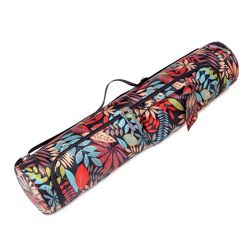 Fashion Printed Thick Yoga Fitness Bag Large Capacity Portable Yoga Mat Holder Lightweight Workout Gym Mat Carrier for Women Men