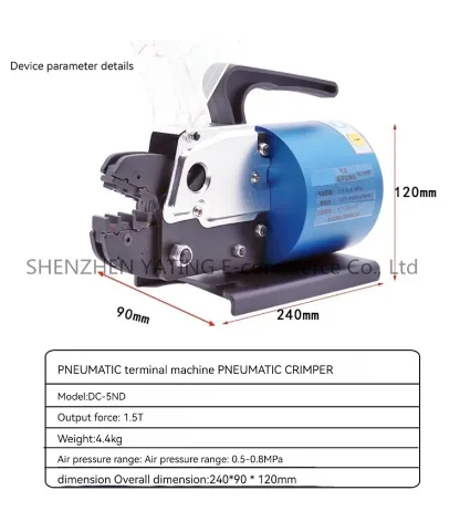 Upgrade Cold Pressing Terminal Crimping Machine with Pre Insulated Needle Type Replaceable Mold
