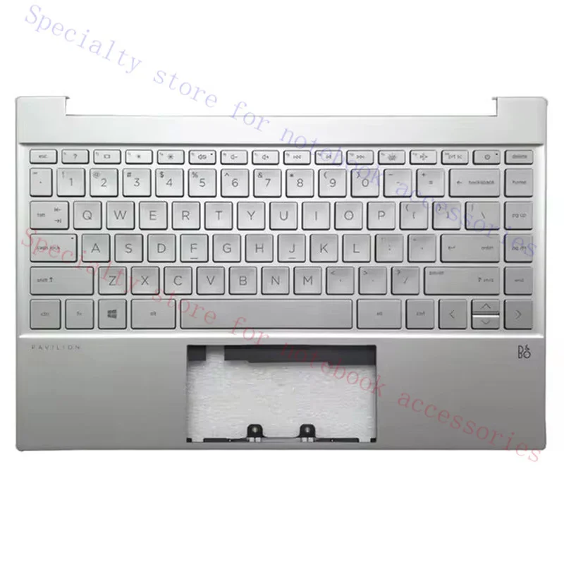 R+ Brand new, suitable for HP Pavilion 13-BB TPN-Q243 G7F Palmrest with backlit keyboard, silver