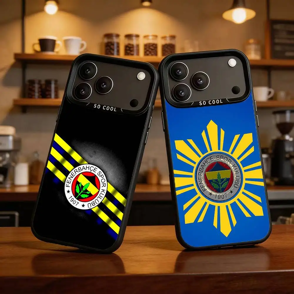 

Cool L-Turkey Fenerbahce-s Pattern Phone Case For iPhone 17,16,15,14,13,12,Pro MAX White Matte Shockproof Cover