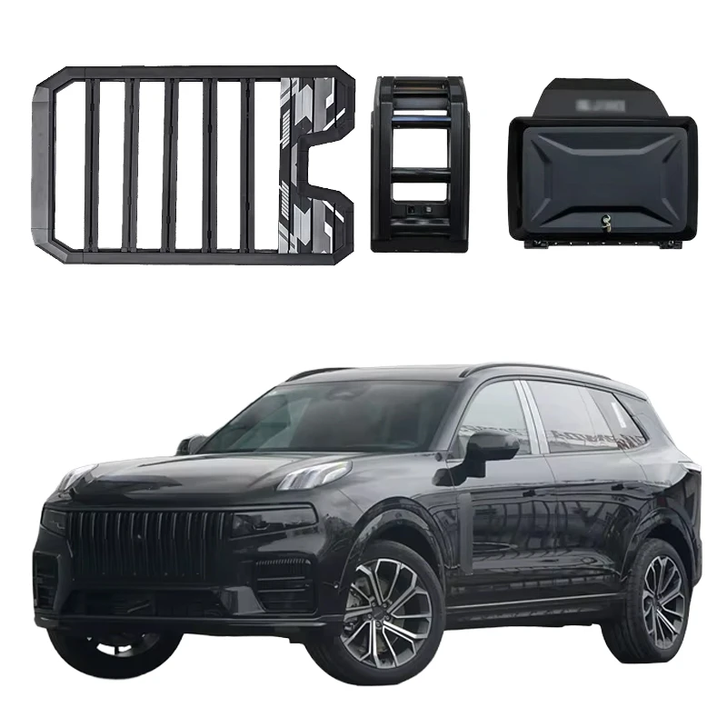 100KG Capacity Roof Cargo Basket 2021 2024 2025 Aluminum Alloy Exterior Trim Replacement