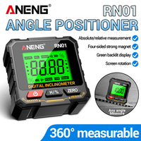 Mini digital Protractor Angle Gauge 360° ANENG RN01 Degree Magnetic Inclinometer Level Angle Finder Electric Slope Gauge Angle