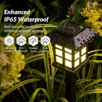 LED Solar Pathway Lights Outdoor Waterproof Garden Stake Lamp for Lawn Yard Walkway Landscape Decoration 4