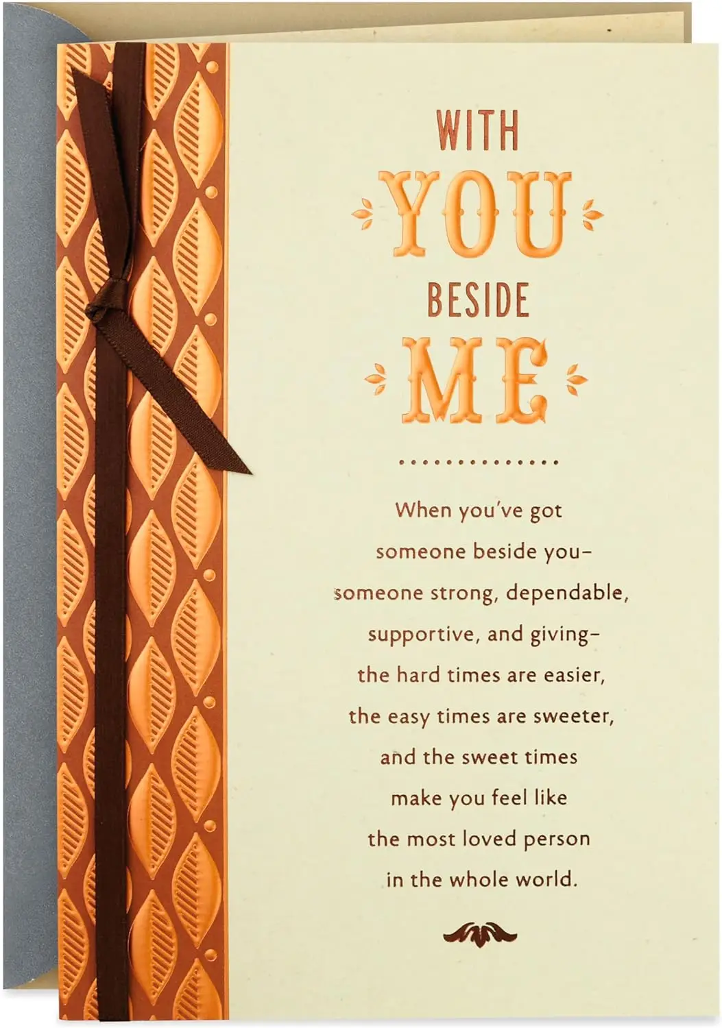 

Romantic Birthday Card (Gold and Green Leaf)