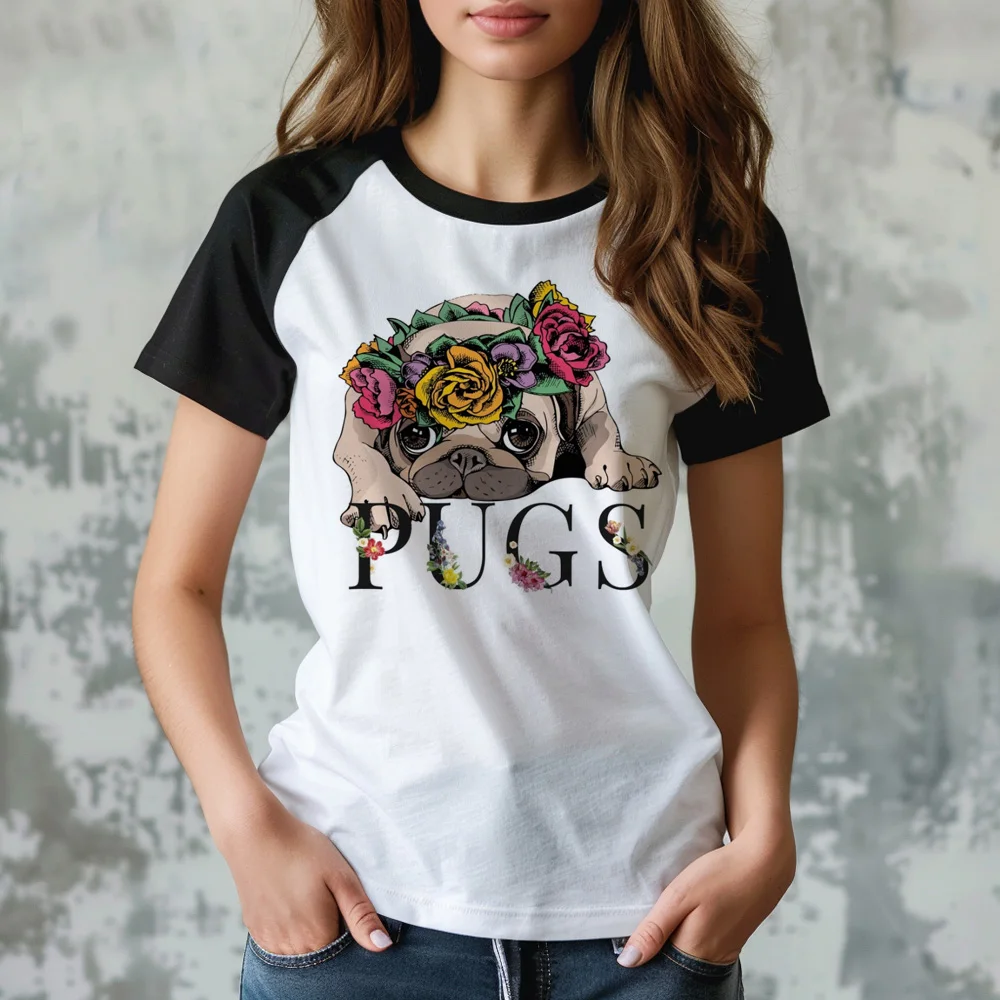 

Pug Tee women designer tshirt girl designer harajuku clothes