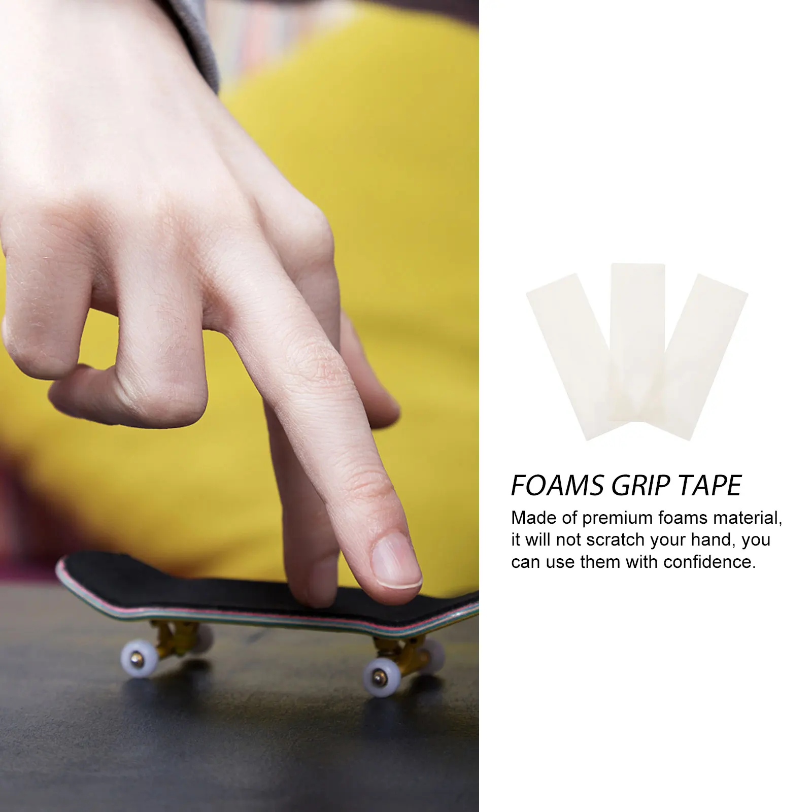 

3 Sheets Anti skid Foams Grip Tape Replaceable Self adhesive Practical Toy Skateboard Accessory Non slip Pad Sticker