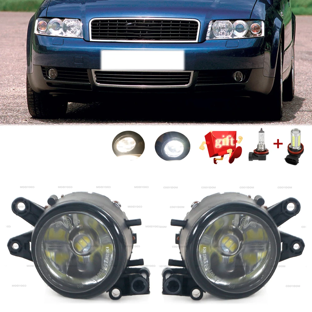 

For Car LED Halogen Fog Light Front Fog lamp assembly For Audi A4 RS4/Cabriolet 2001 2002 2003 2004 2005 8E0941699B 8E0941700B