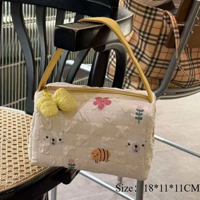 Cartoon Cat Cosmetic Bag Convenient Makeup Toilet Bag Large Capacity Three-dimensional Travel Storage Bag Storage