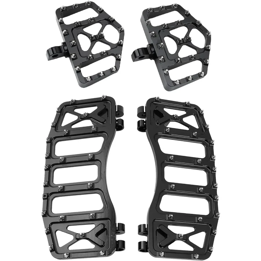 ألواح أرضية واسعة MX أوتاد قدم للسائق دواسات مسند للقدمين لـ Harley 862023 Touring Road King Electra Street Glide 19862017 Softail #1