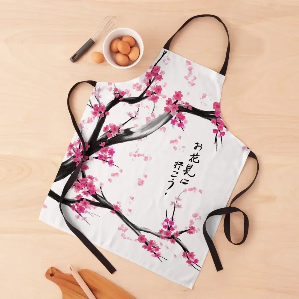 

O hanami ni ikou. Apron Costume Waiter Kitchen accessories Apron