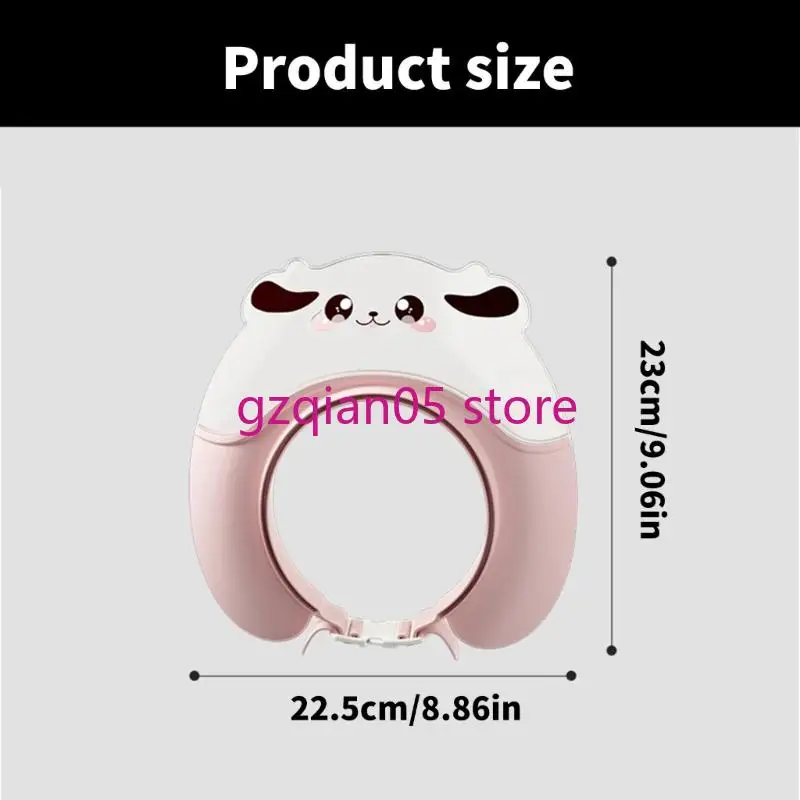 قبعة واقية للاستحمام للأطفال من N7ME، قبعة استحمام كرتونية للأطفال من عمر 0 ​​شهر إلى 6 سنوات