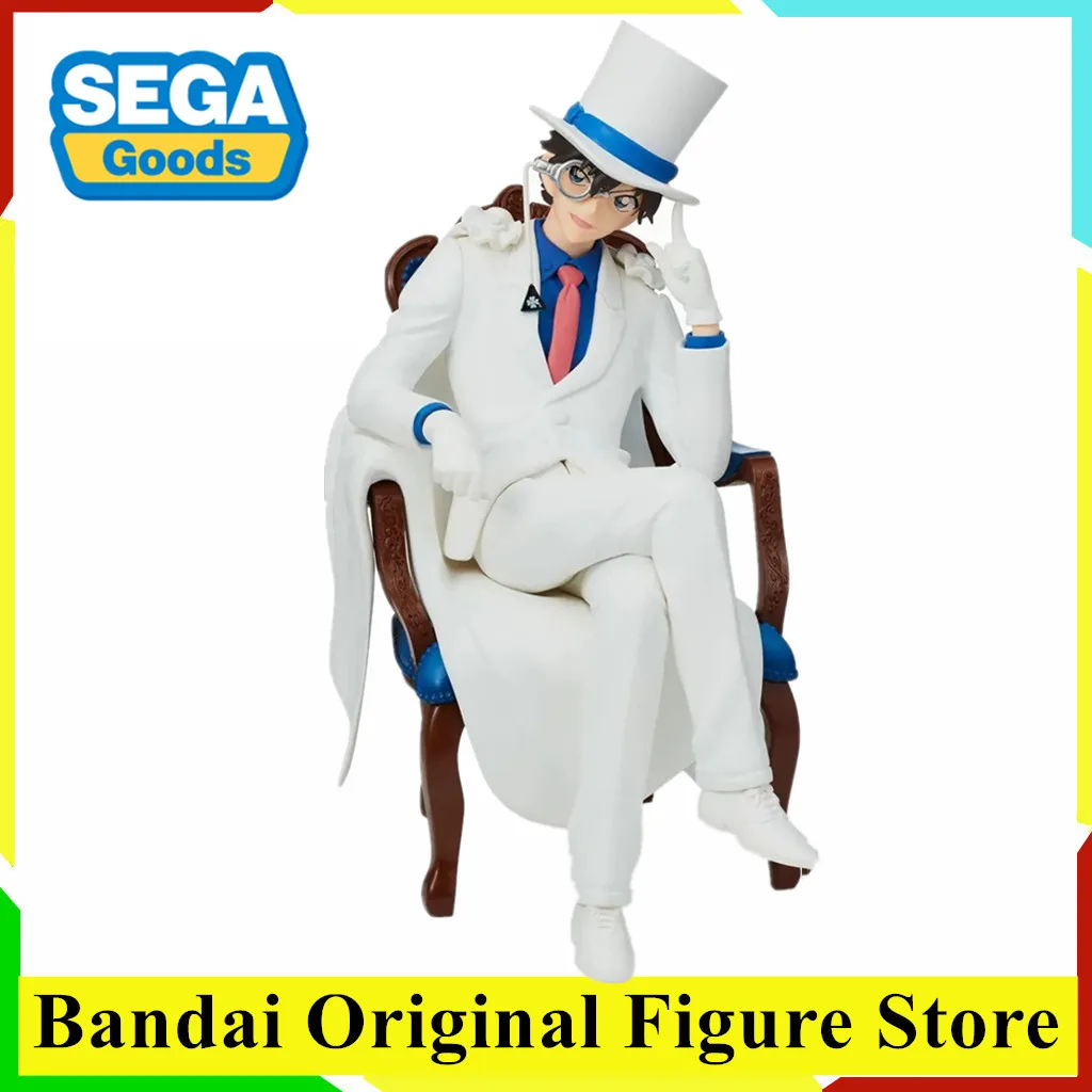 Original SEGA PGSF DETECTIVE CONAN Kaitou Kid Anime Figure Toys  Kid the Phantom Thie Premium Grace Situation Figure PVC Model