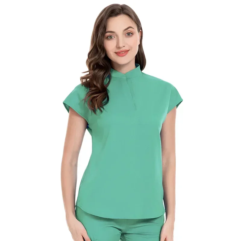 Medical Uniform Elastic Scrub Set Hospital Surgical Scrubs Tops Pants Nurse Nursing Workwear Doctors Clothes Medical Accessories