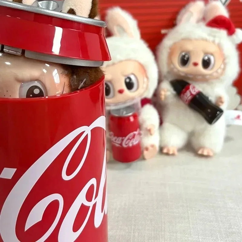 100%POPMARTlabubu THE MONSTERS Cola Vinyl Series Blind Box Plush Fabric Pendant Gift Anime Action Figure Face Series Collection
