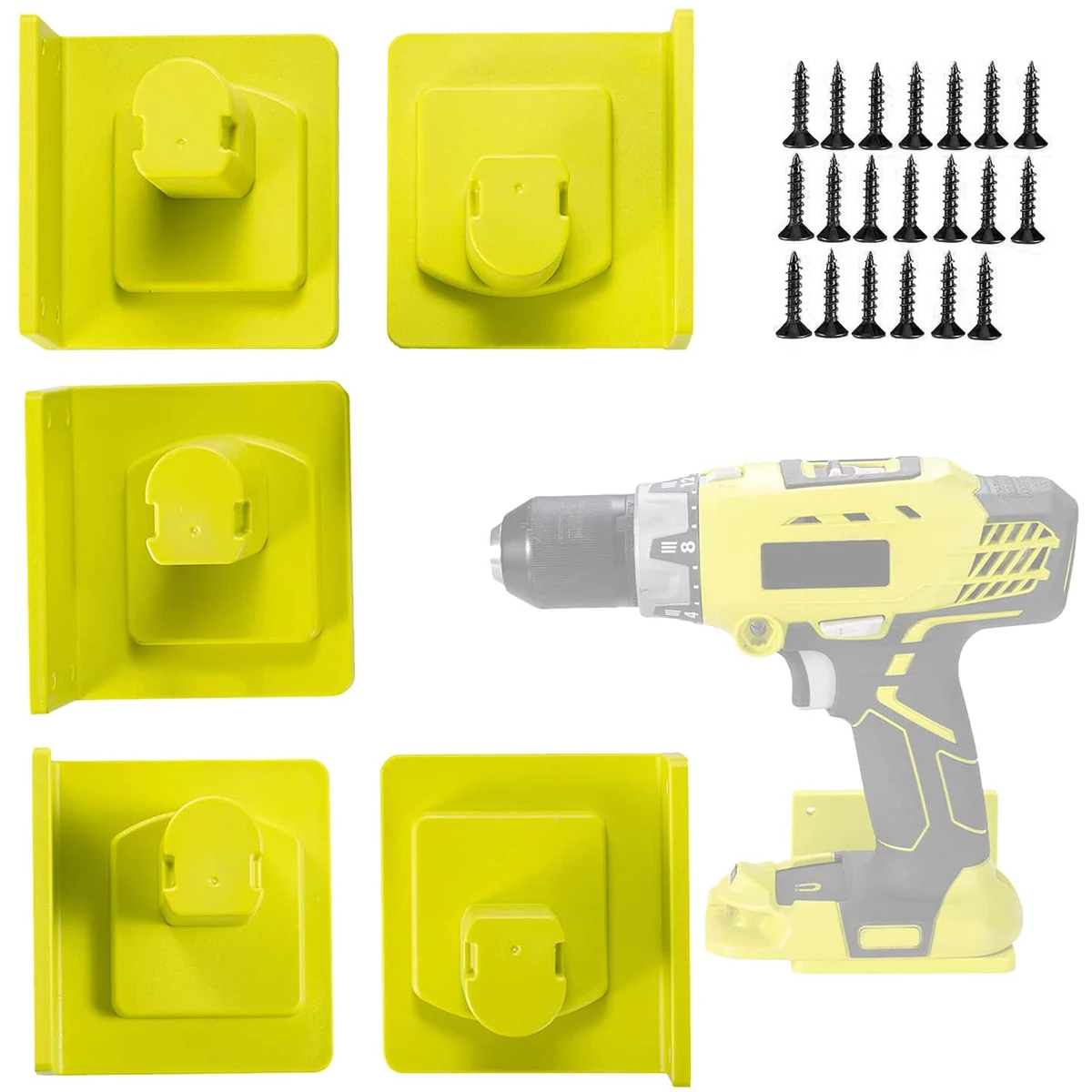 

5 упаковок, кронштейн для хранения инструментов для Makita/Bosch/Dewalt/Milwaukee, 18 В, литий-ионный аккумулятор, держатель для дрели, подставка для слотов