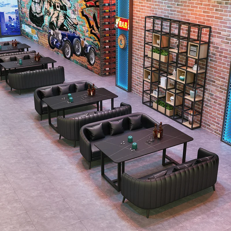 Industrial style bar, sofa, coffee, Western restaurant, music bar, coffee, rest area, studio