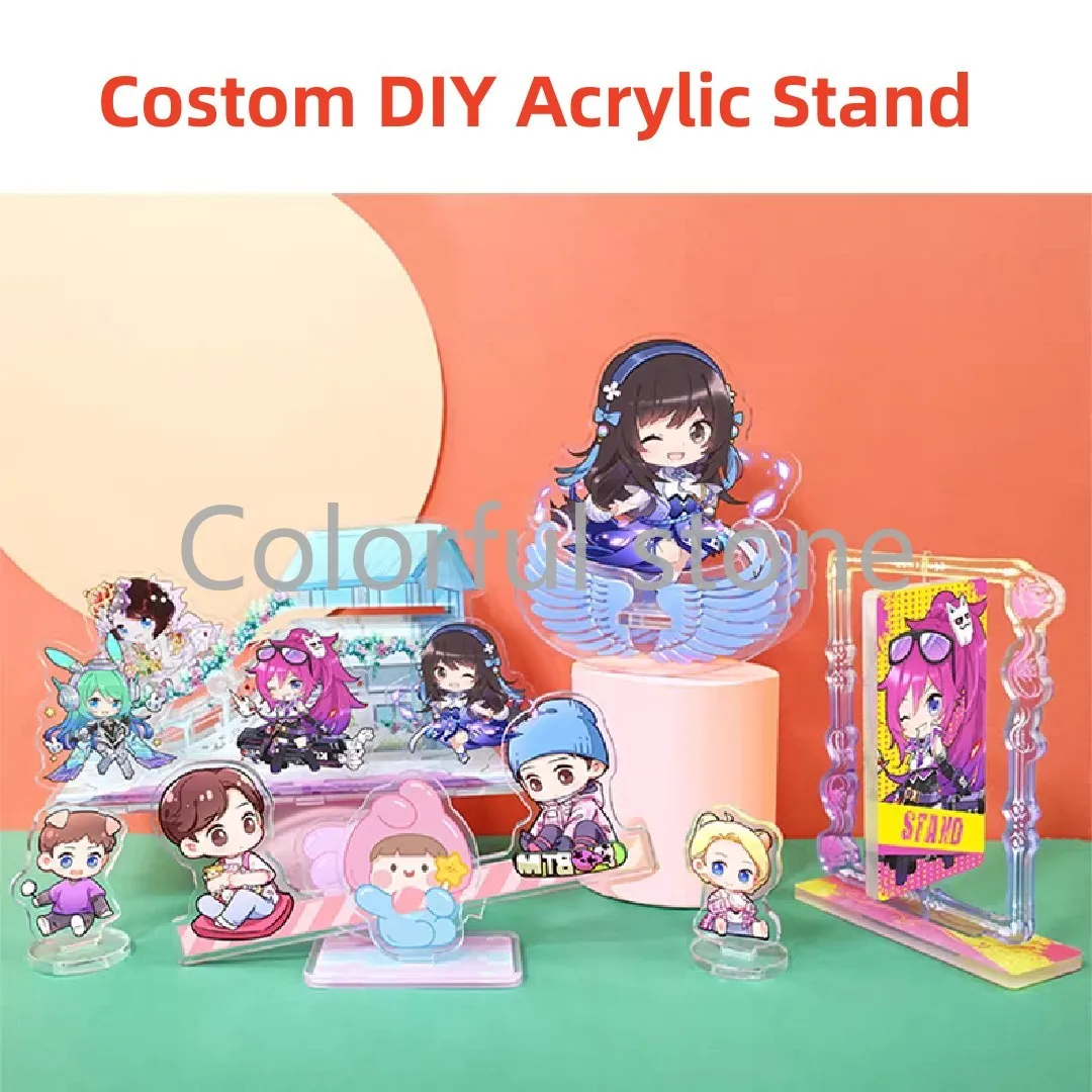 

Настольная подставка для украшения персонажей аниме на заказ, подходит для свадебных выпускных пар и фотографий домашних животных, акриловые продукты DIYToy