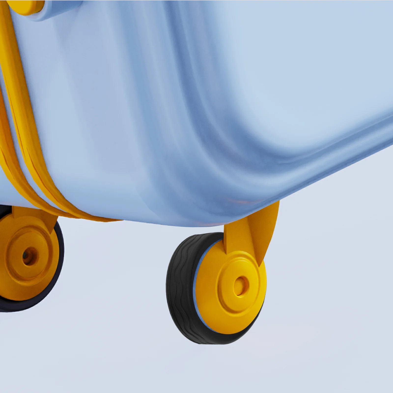 8 قطع من أغطية عجلات السفر متينة وخفيفة الوزن وسهلة التركيب لحماية عجلات حقيبة السفر المريحة للحد من الضوضاء #5