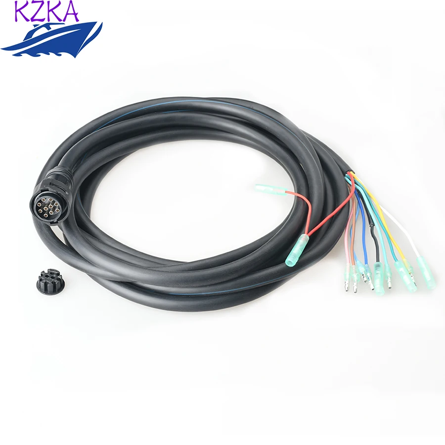 688-8258A-20 Cable Main Wire Harness for Yamaha Engine 703 Remote Control Box 10 Pins 16.4FT Accessories Replaces Parts