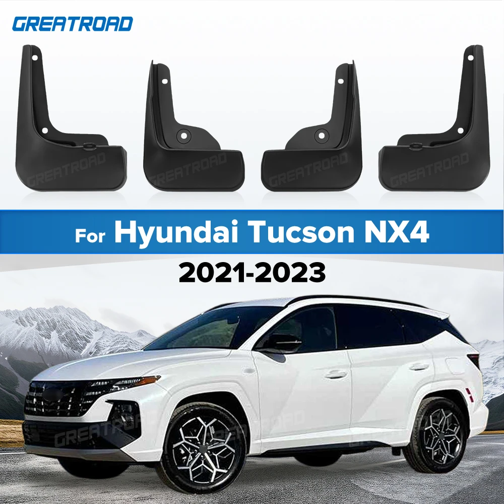 Mud Flaps For Hyundai Tucson NX4 2021 2022 2023 Fender Mudflaps Splash Guards Mudguards car Accessories