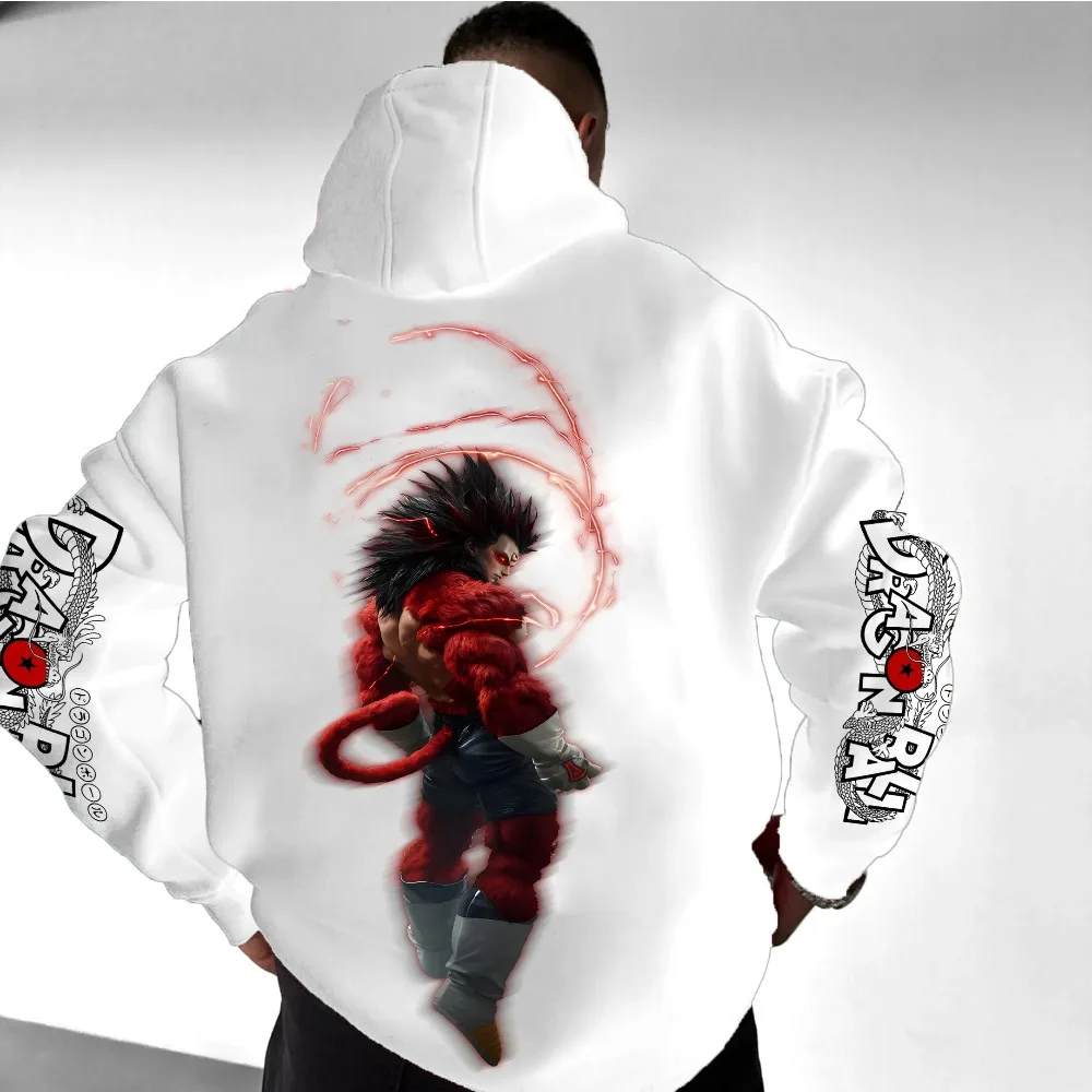 Son goku anime outono inverno hoodie masculino rua dragon ball harajuku 2025 hoodie vintage oversized de manga comprida feminino unisex topo